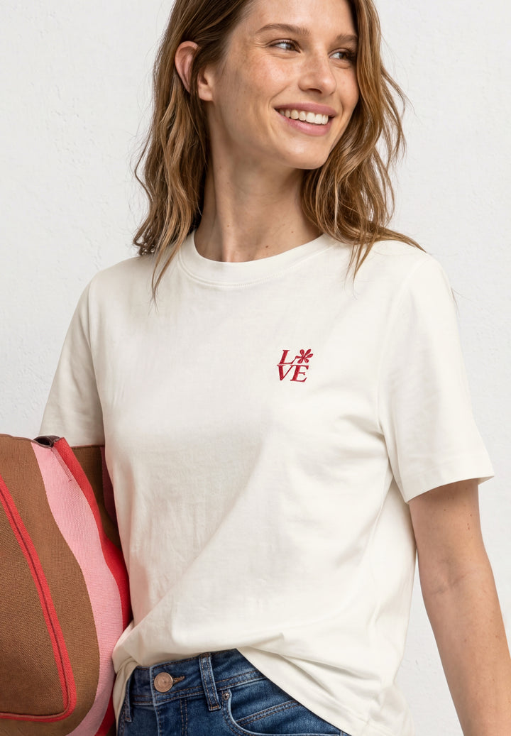 LTD QR basic shirt w.chest pri, off white 20108 Bild 3