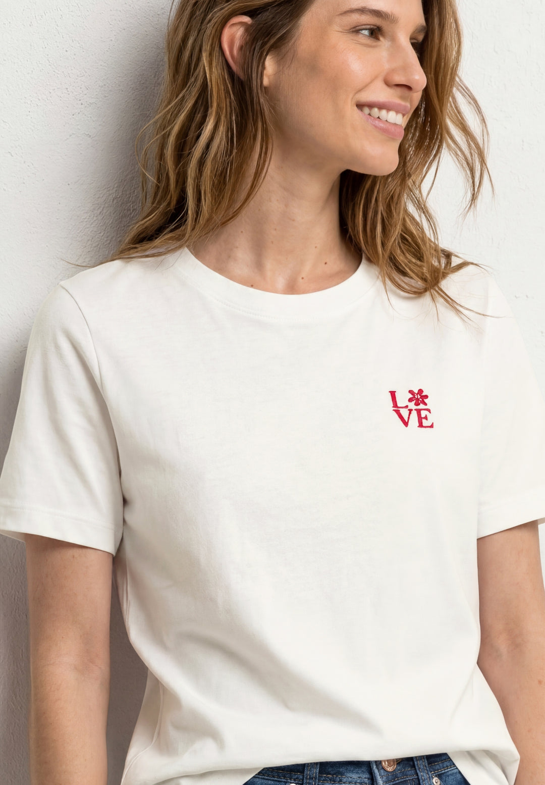 LTD QR basic shirt w.chest pri, off white 20108 Bild 6