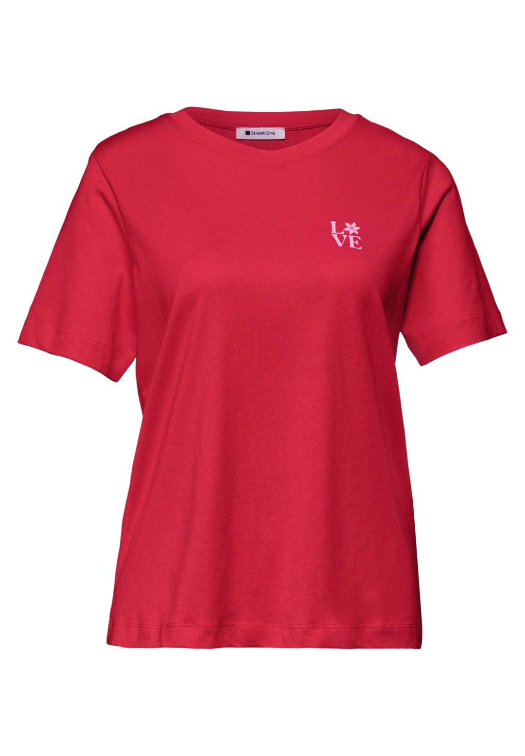 LTD QR basic shirt w.chest pri, salsa red 27504 Bild 1