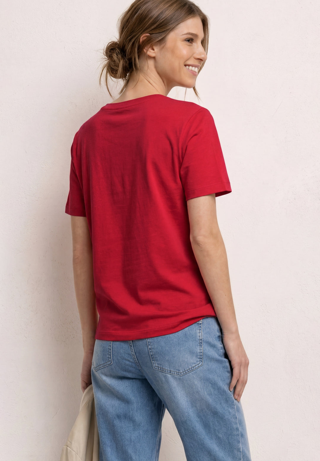 LTD QR basic shirt w.chest pri, salsa red 27504 Bild 4