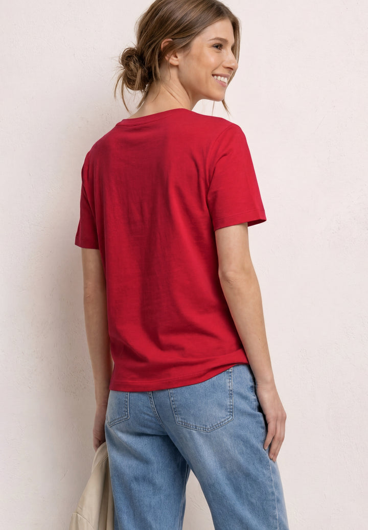 LTD QR basic shirt w.chest pri, salsa red 27504 Bild 4