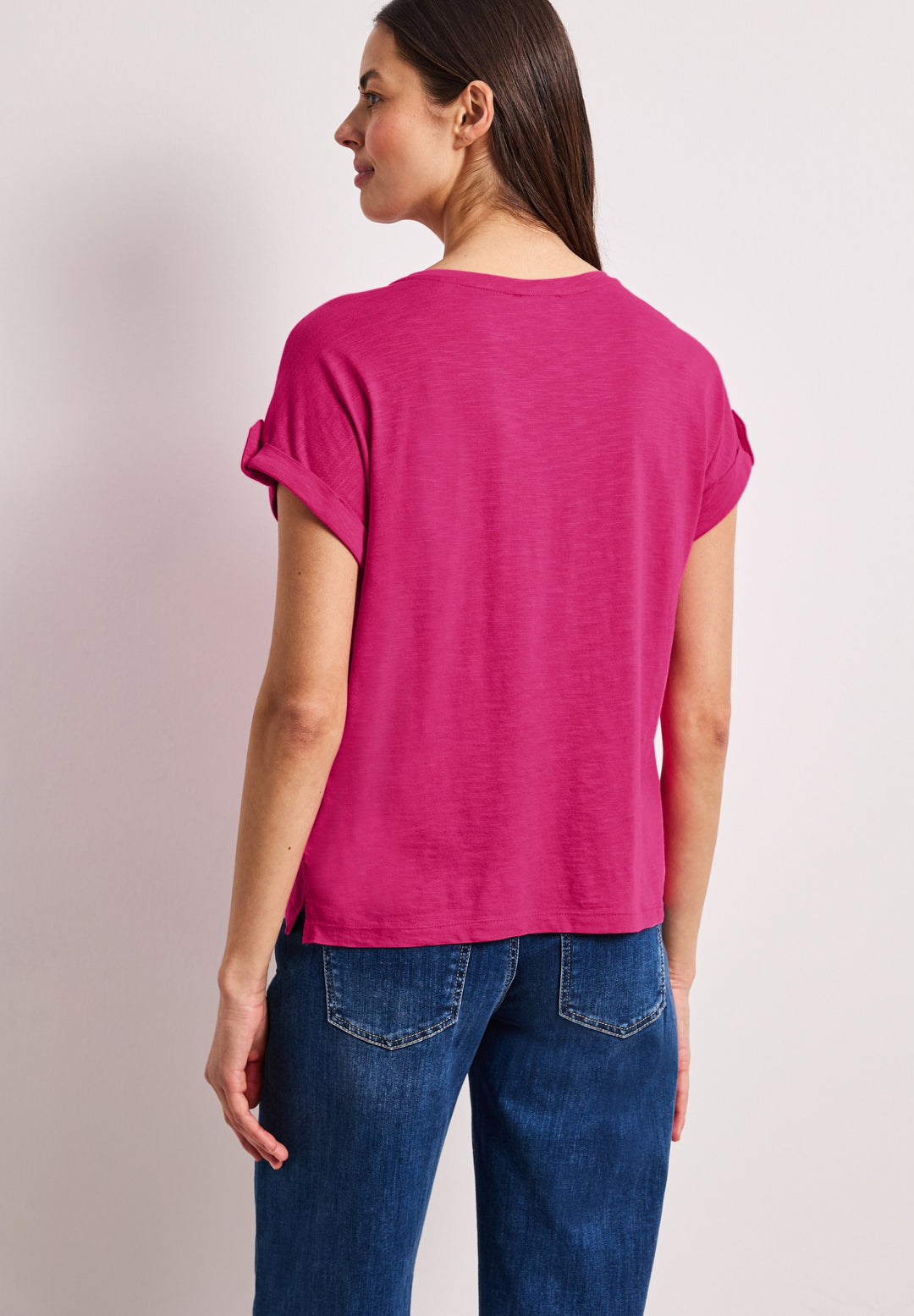 LTD QR basic shirt w.deco butt, magenta dream 17281 Bild 4