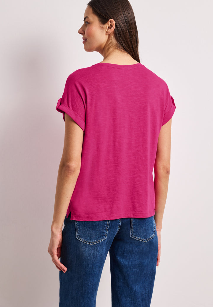 LTD QR basic shirt w.deco butt, magenta dream 17281 Bild 4
