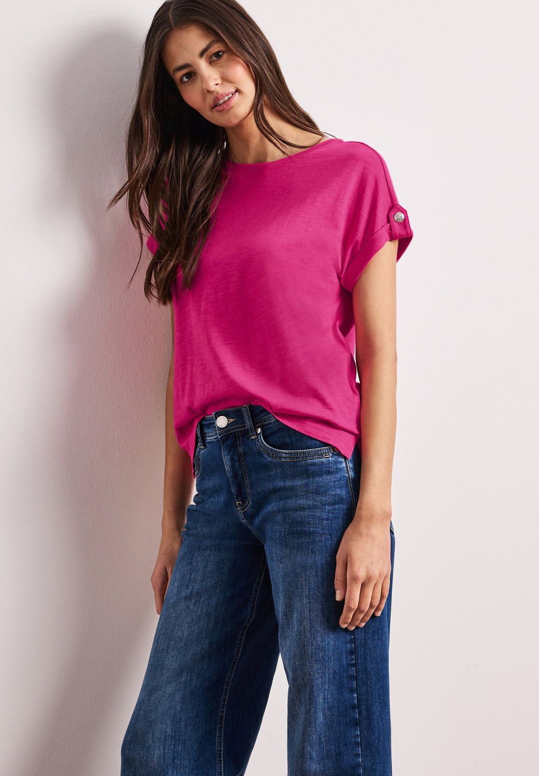 LTD QR basic shirt w.deco butt, magenta dream 17281 Bild 6