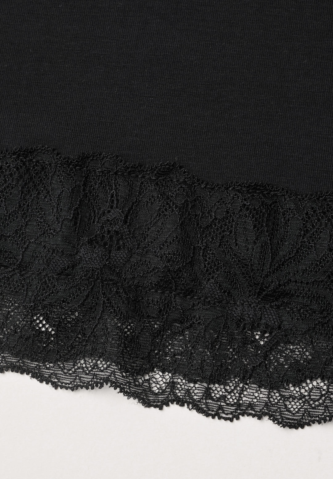 LTD QR basic shirt w.lace cuff, Black 10001 Bild 2