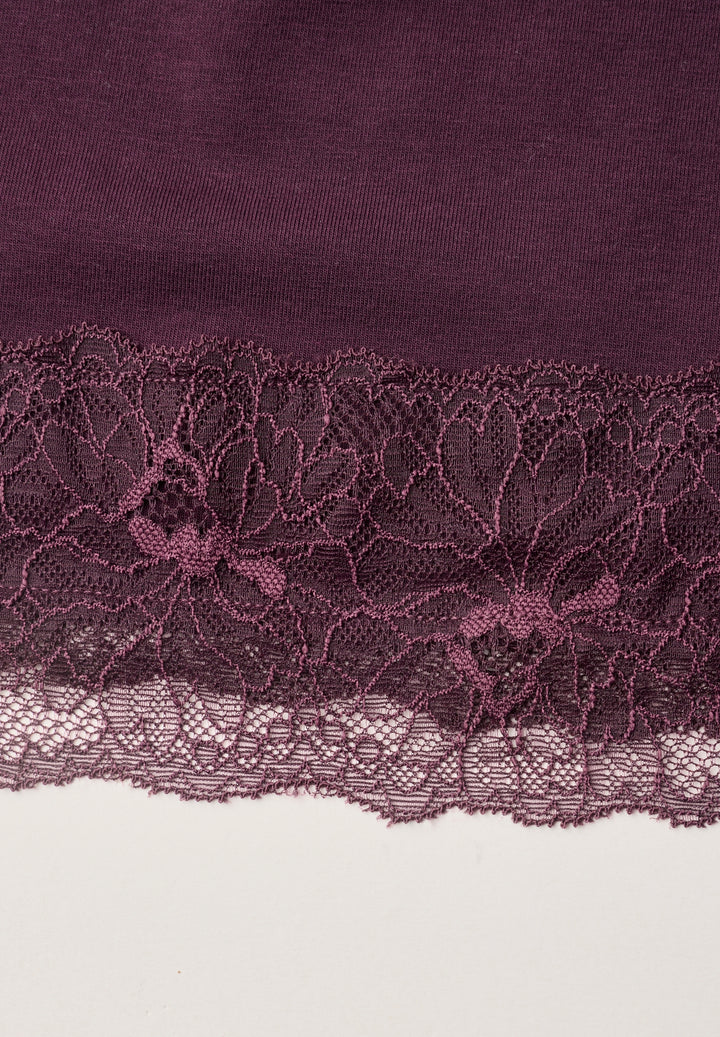 LTD QR basic shirt w.lace cuff, berry plum 18310 Bild 2