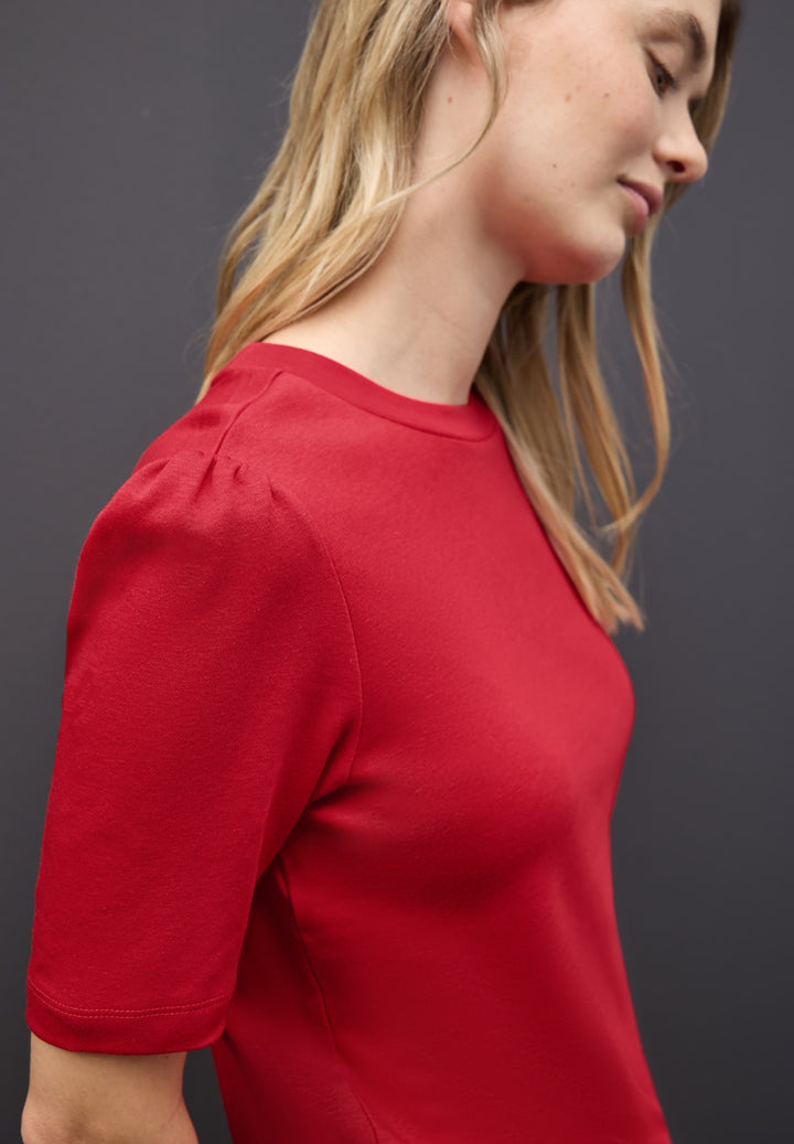 LTD QR basic shirt w.puff slee, racing red 16865 Bild 3