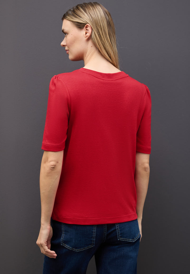 LTD QR basic shirt w.puff slee, racing red 16865 Bild 4