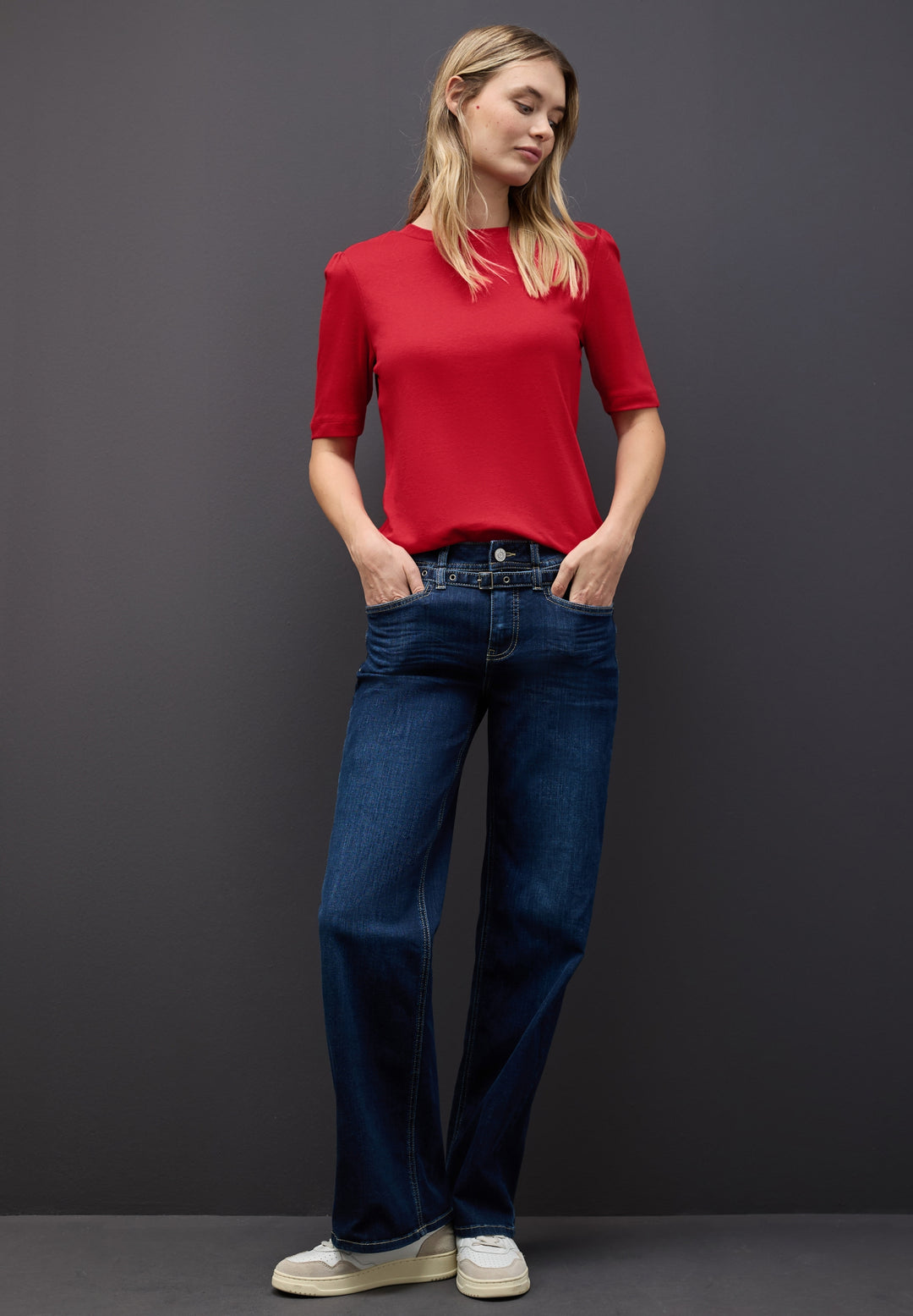 LTD QR basic shirt w.puff slee, racing red 16865 Bild 5