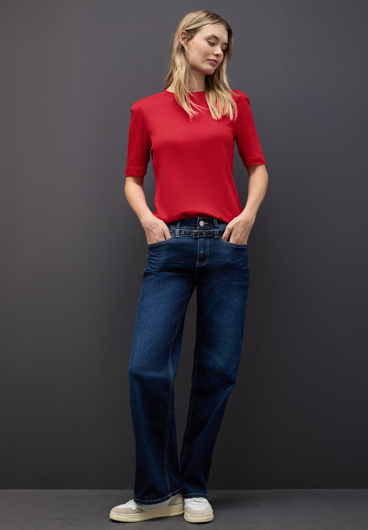 LTD QR basic shirt w.puff slee, racing red 16865 Bild 5