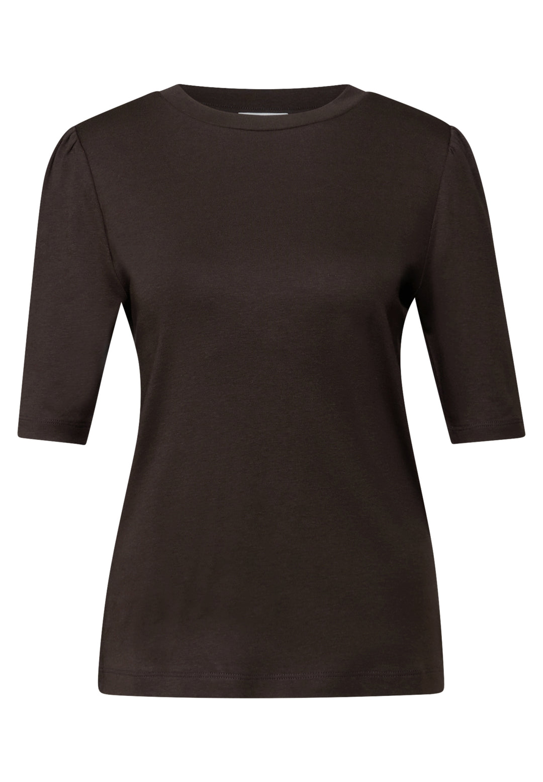 LTD QR basic shirt w.puff slee, deep roast brown 16866 Bild 1