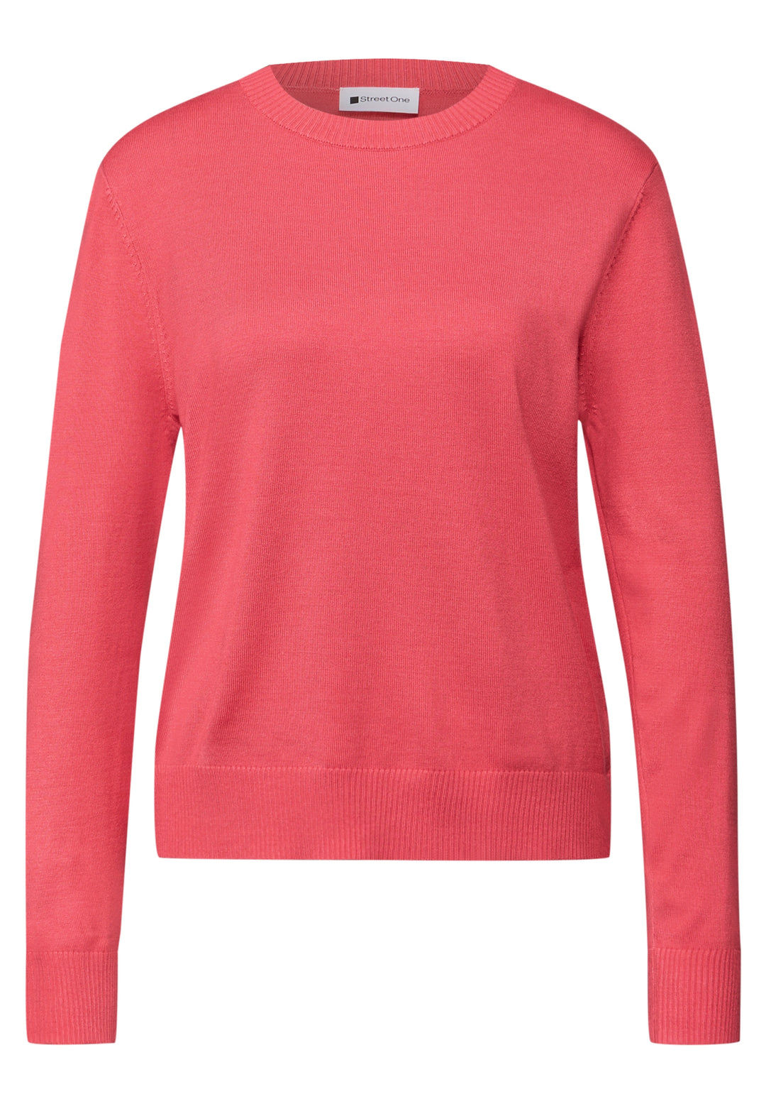 LTD QR_basic sweater, striking coral 17261 Bild 1