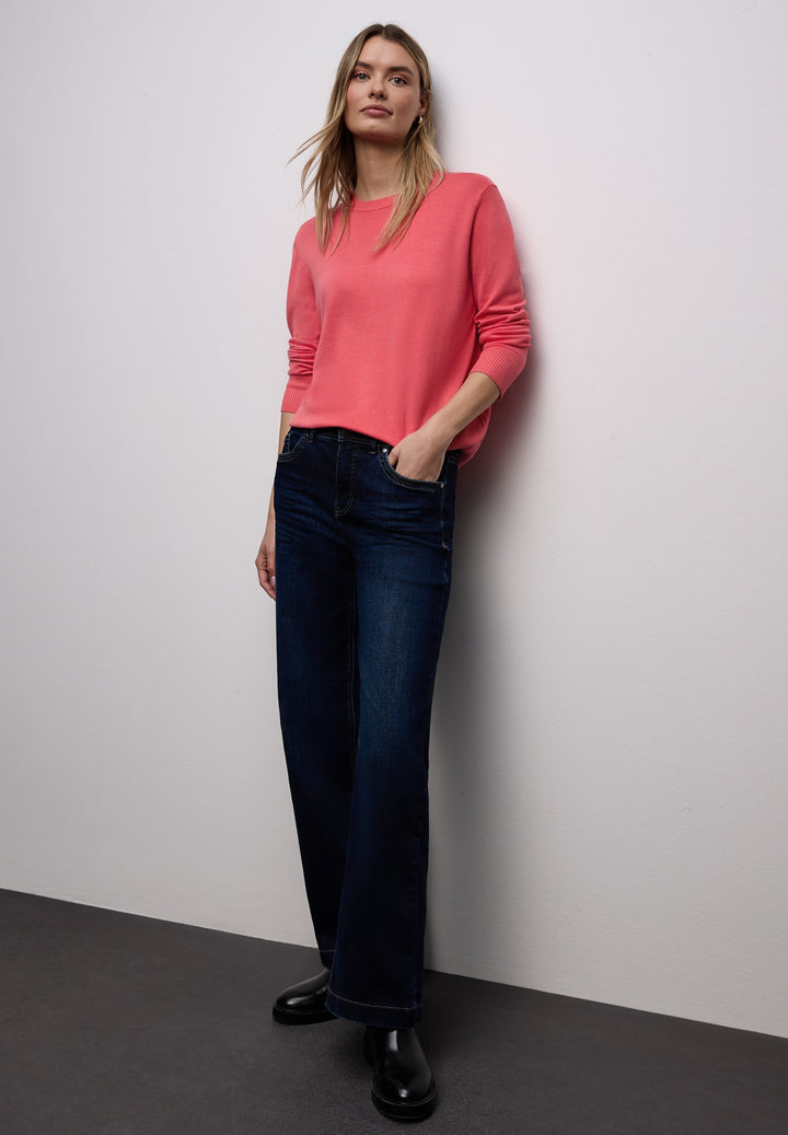 LTD QR_basic sweater, striking coral 17261 Bild 5