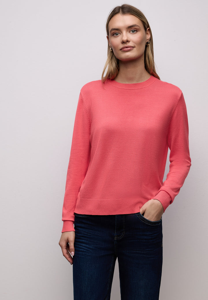LTD QR_basic sweater, striking coral 17261 Bild 7