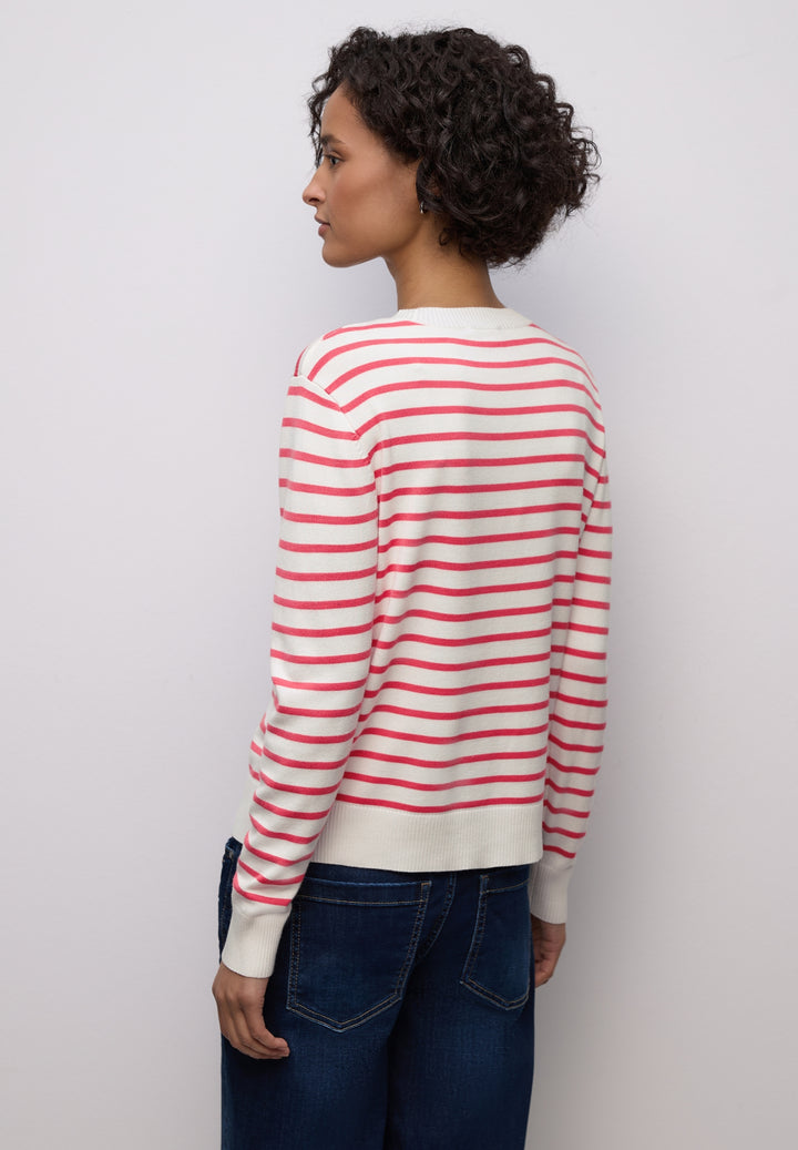 LTD QR_ basic sweater stripes, off white 20108 Bild 4