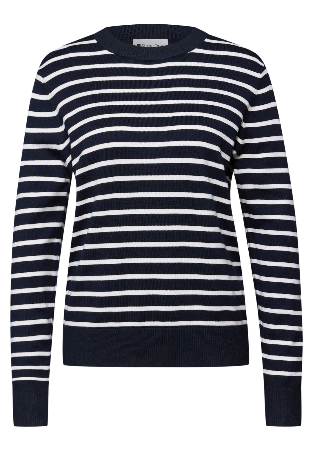 LTD QR_ basic sweater stripes, deep blue 21238 Bild 1