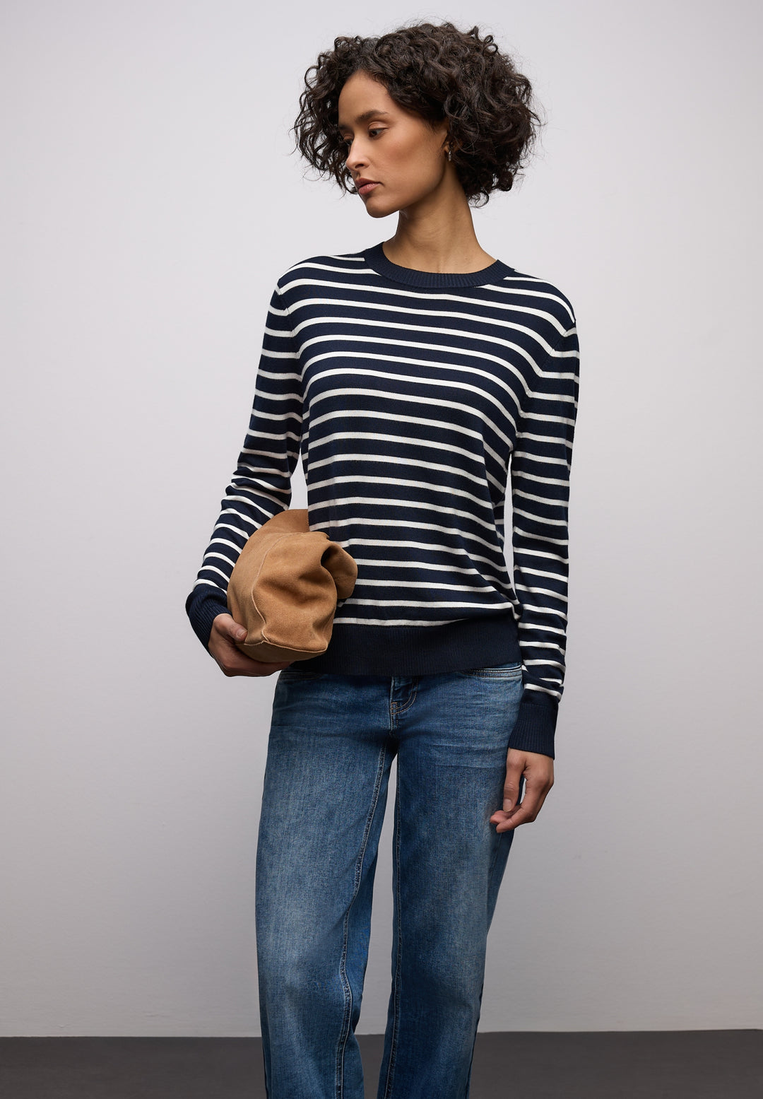 LTD QR_ basic sweater stripes, deep blue 21238 Bild 3
