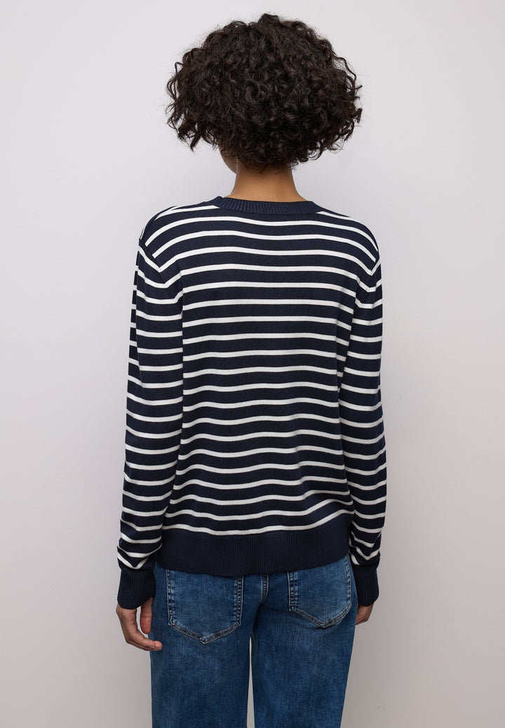 LTD QR_ basic sweater stripes, deep blue 21238 Bild 4