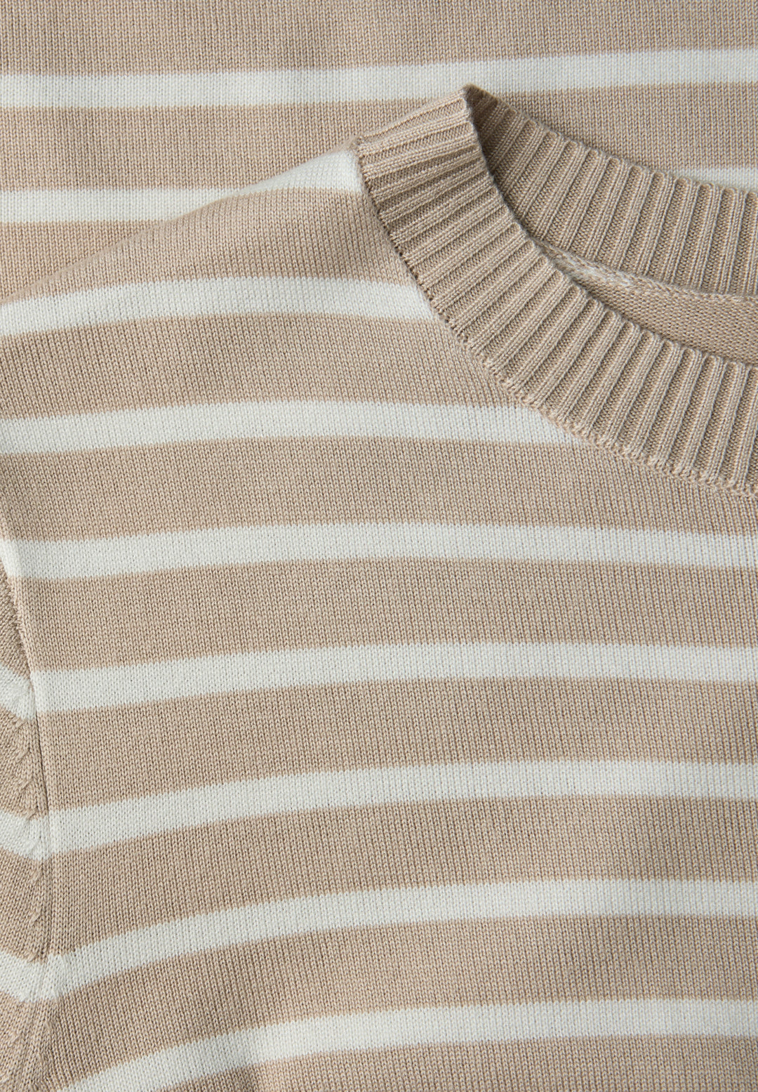 LTD QR_ basic sweater stripes, cotton beige 26667 Bild 2