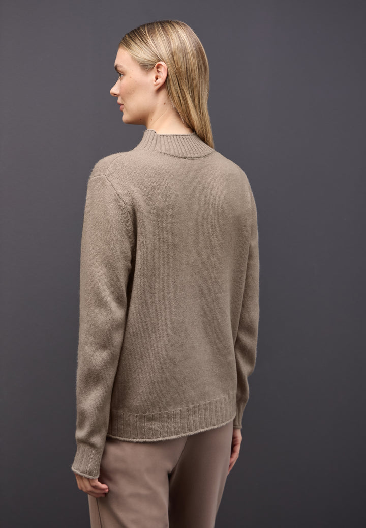 LTD QR_basic sweater turtle, mocha glow mel. 16069 Bild 4