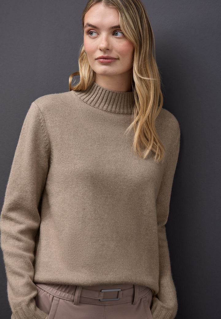 LTD QR_basic sweater turtle, mocha glow mel. 16069 Bild 6