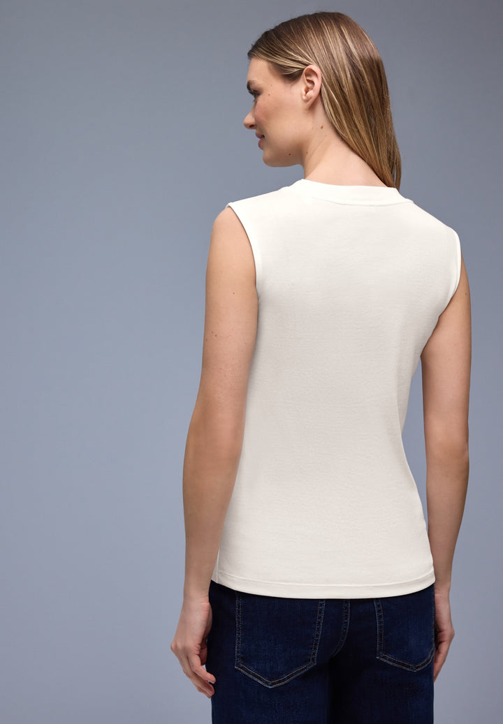 LTD QR basic turtle neck top, off white 10108 Bild 4