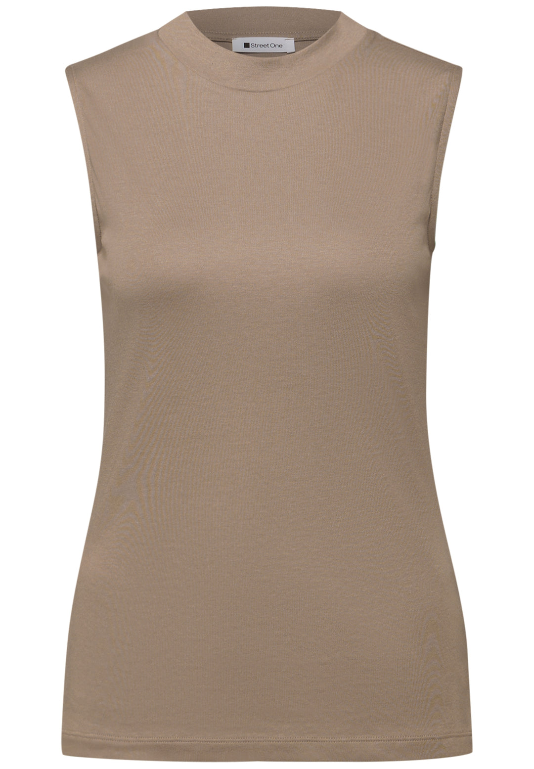 LTD QR basic turtle neck top, light terra mocha 17462 Bild 1