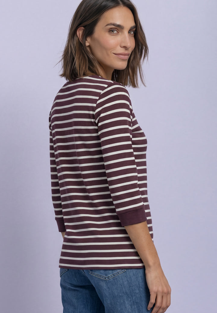 LTD QR basic yds u-boat shirt, rustic rouge 27820 Bild 4