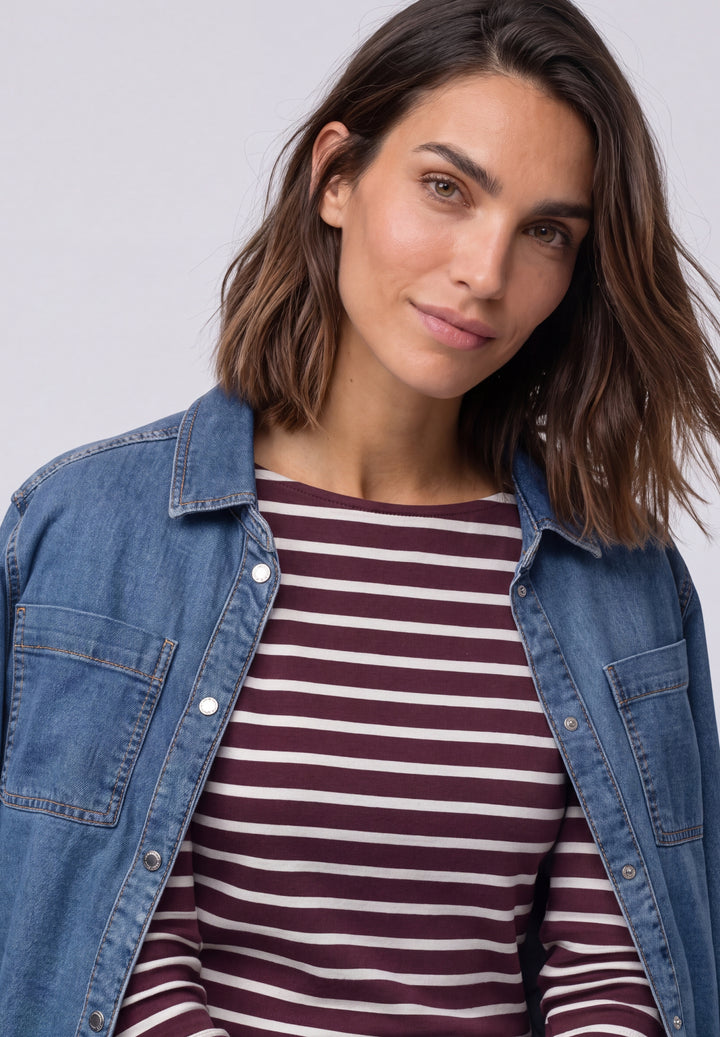 LTD QR basic yds u-boat shirt, rustic rouge 27820 Bild 6