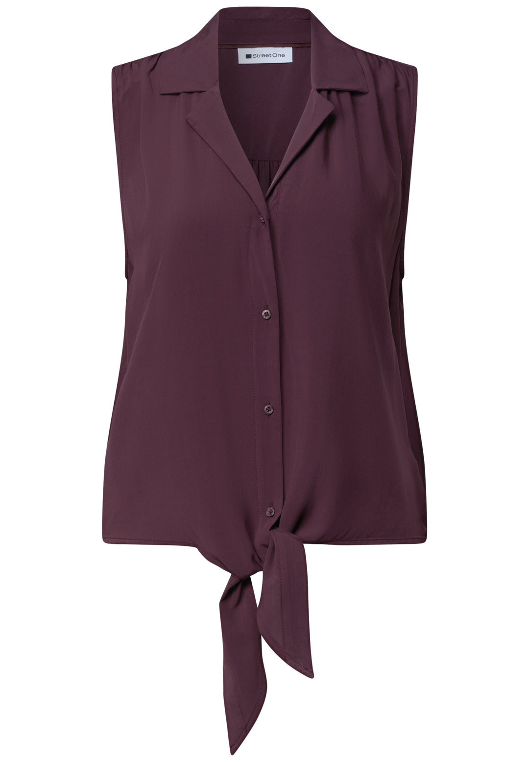 LTD QR Blousetop w bowling col, rustic rouge 17820 Bild 1