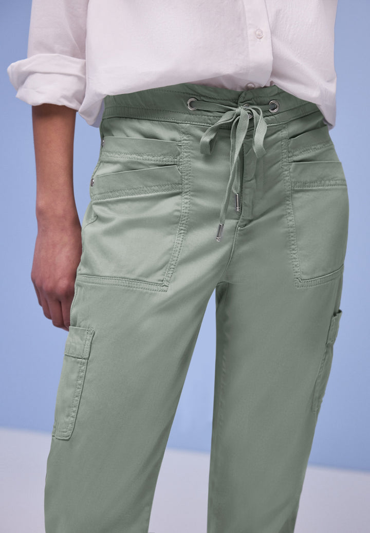 LTD QR Bonny Cargo Lyocell Jog, dark mint green 17515 Bild 3