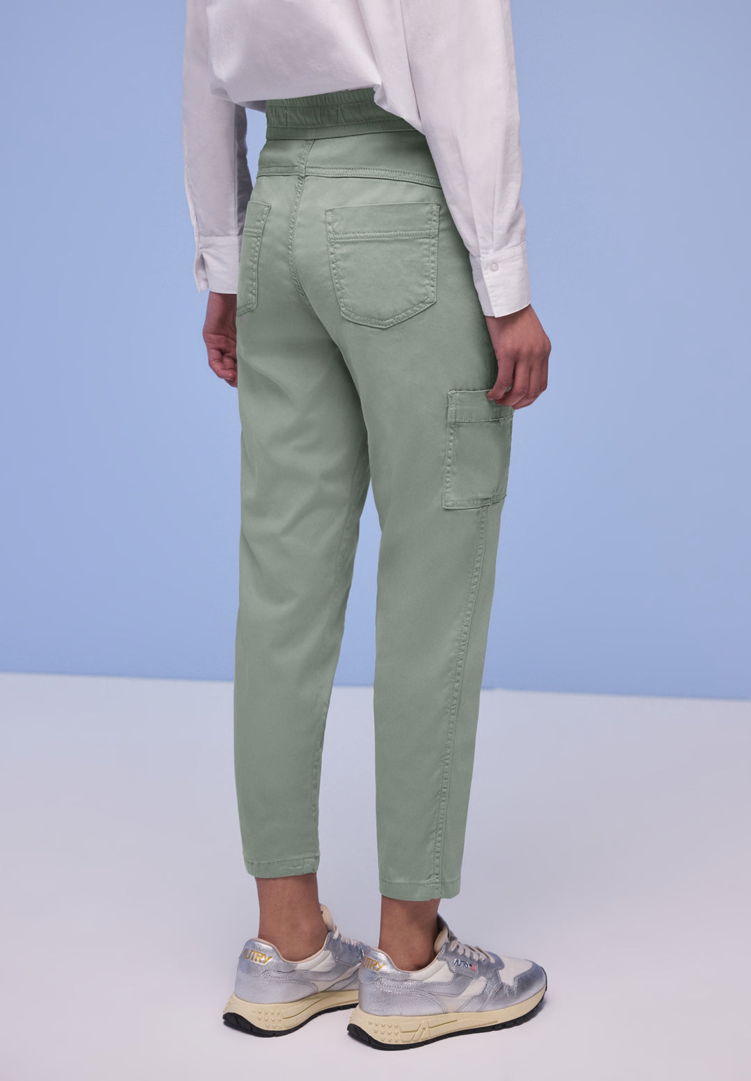 LTD QR Bonny Cargo Lyocell Jog, dark mint green 17515 Bild 4