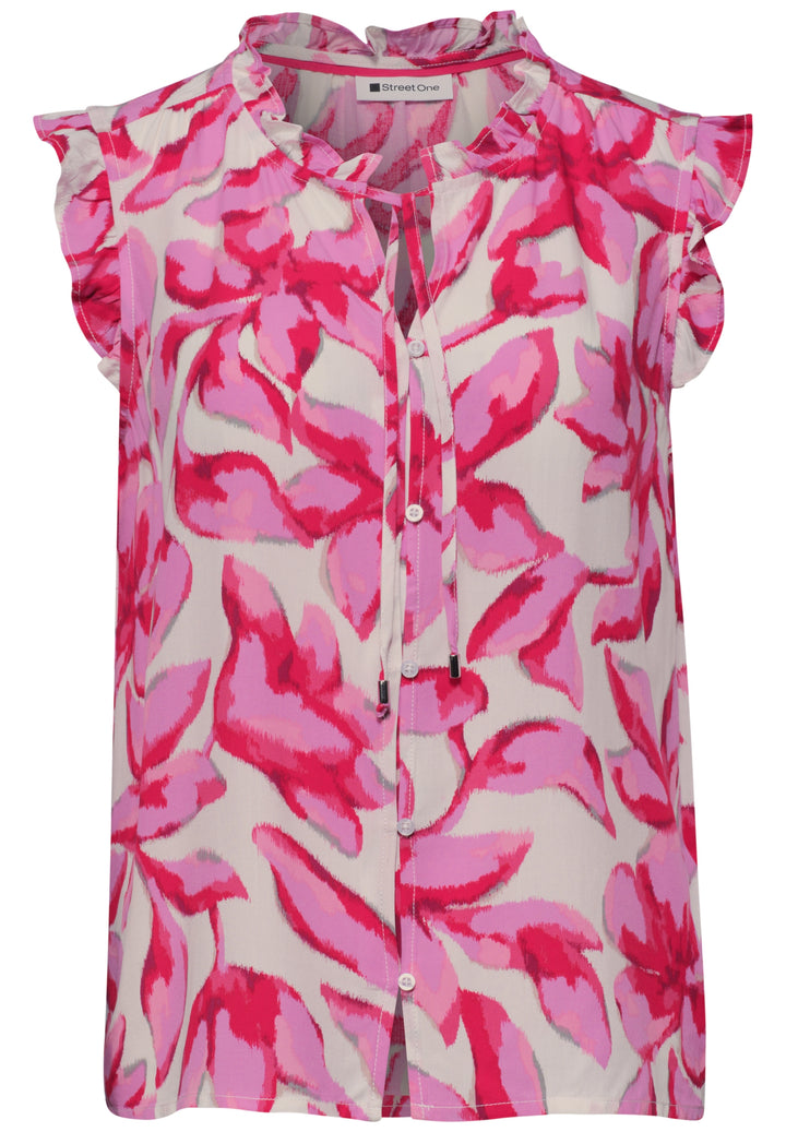 LTD QR buttoned blouse top w f, off white 30108 Bild 1
