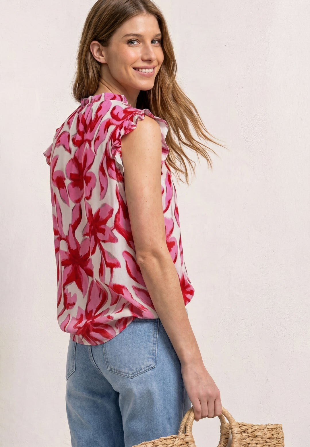 LTD QR buttoned blouse top w f, off white 30108 Bild 4