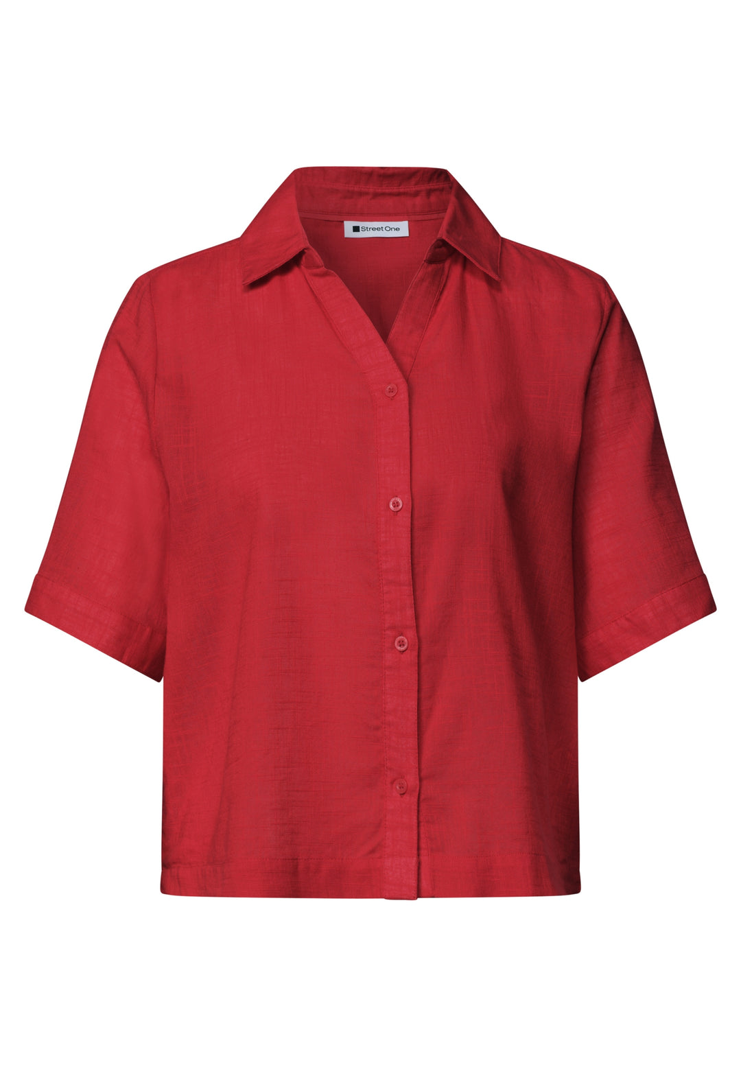 LTD QR buttoned shirtcollar bl, salsa red 17504 Bild 1