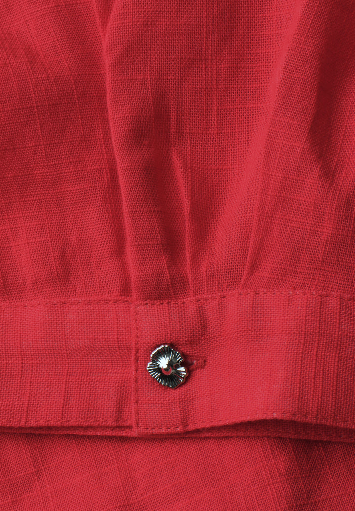 LTD QR buttoned shirtcollar bl, salsa red 17504 Bild 2