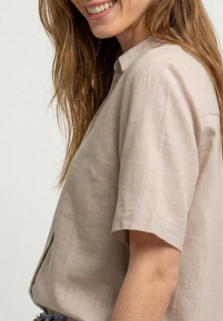 LTD QR buttoned shirtcollar bl, clay sand 17727 Bild 6