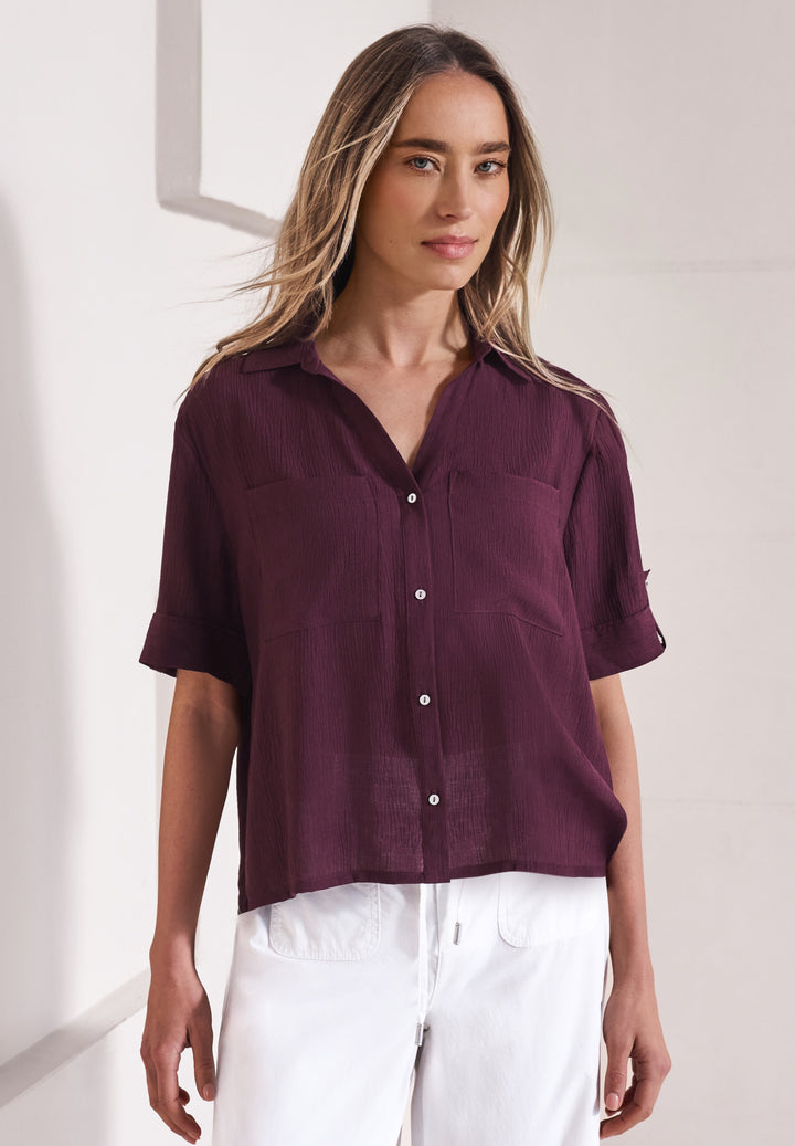LTD QR Buttoned shirtcollar bl, rustic rouge 17820 Bild 3