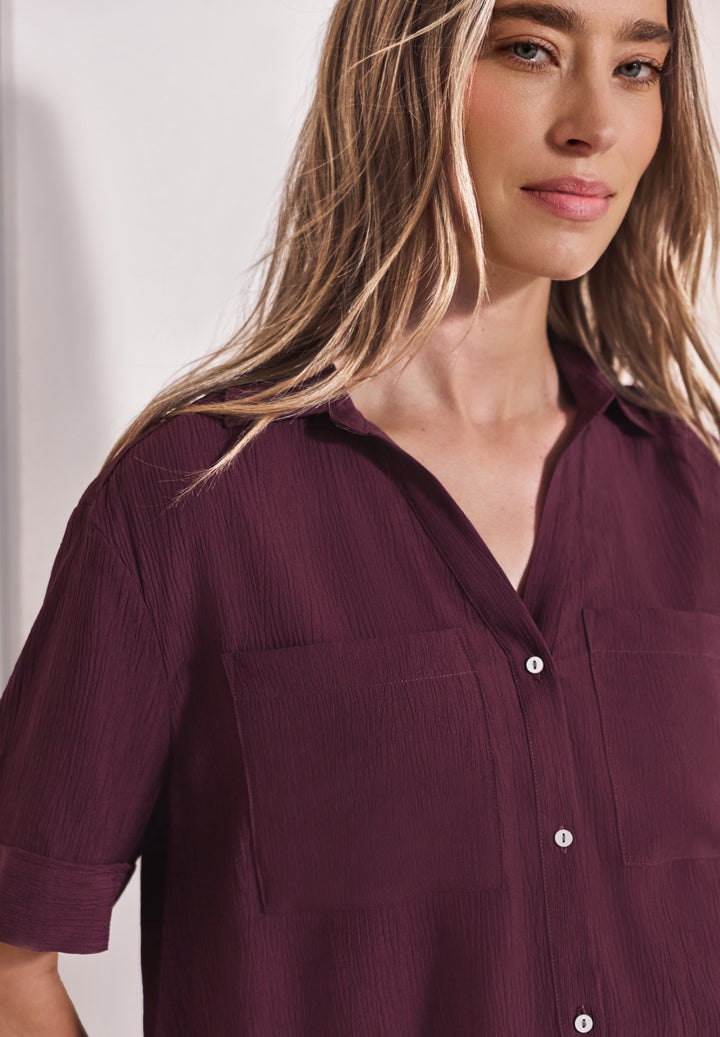 LTD QR Buttoned shirtcollar bl, rustic rouge 17820 Bild 6
