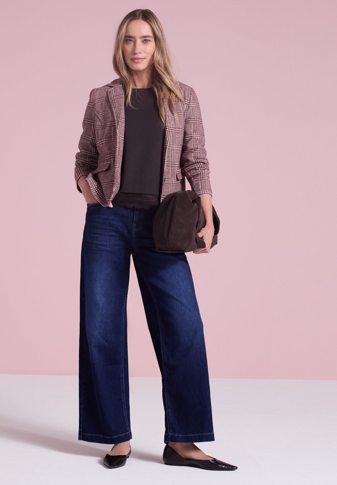 LTD QR Check Blazer, rustic rouge 27820 Bild 6