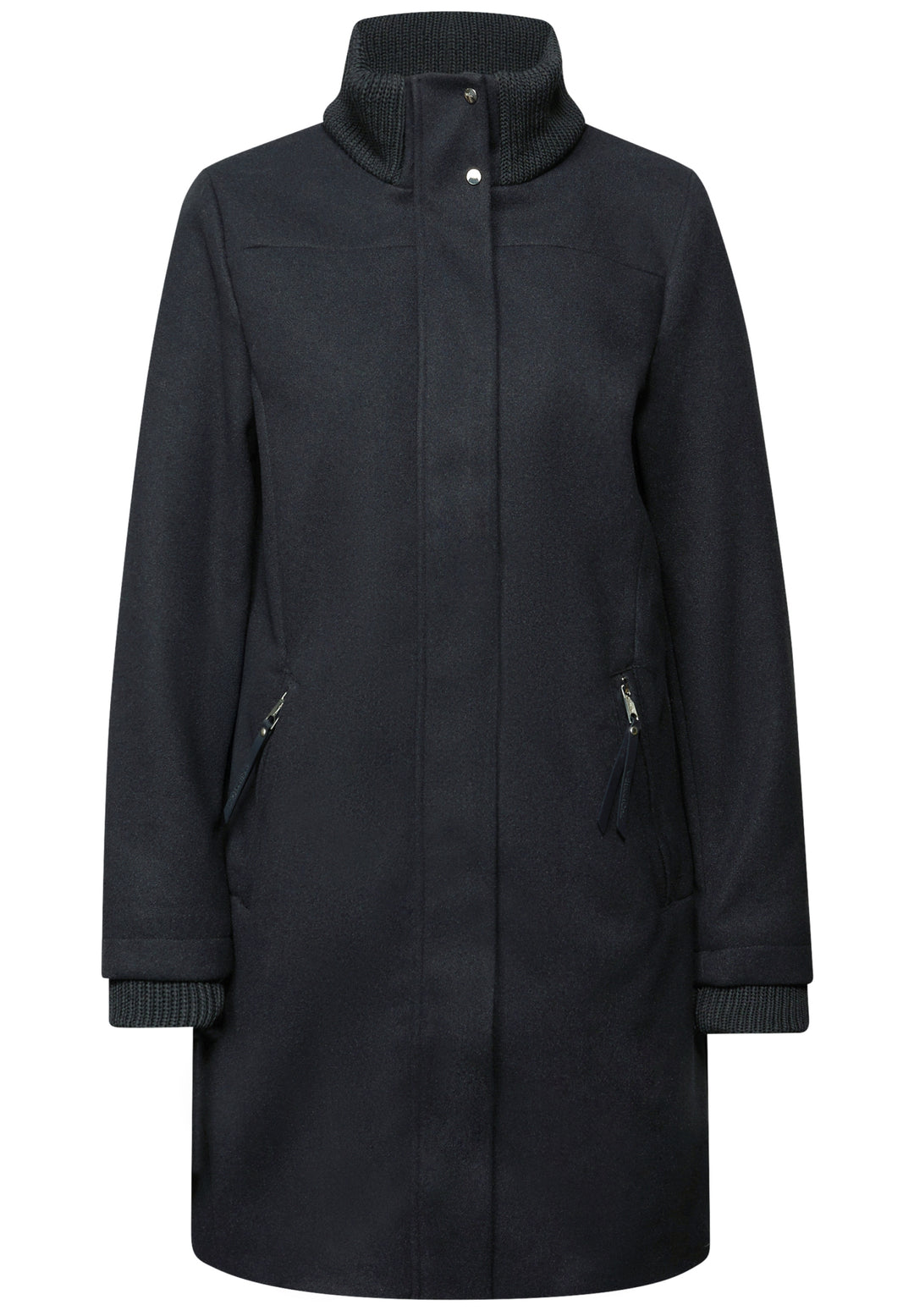 LTD QR Coat w. Knit Details, Obsidian Blue 16641 Bild 1