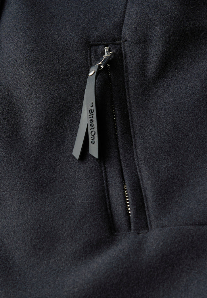 LTD QR Coat w. Knit Details, Obsidian Blue 16641 Bild 2