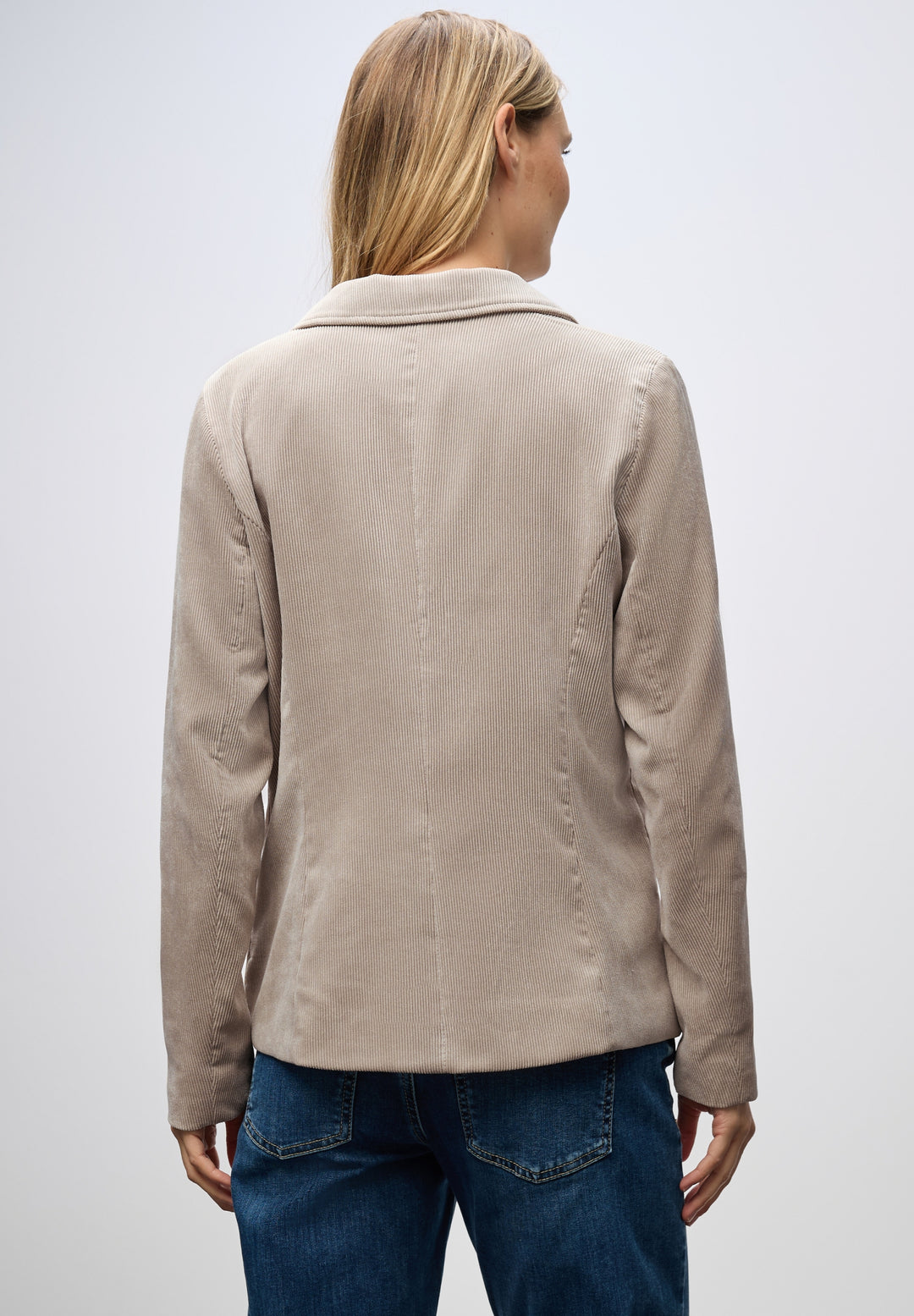 LTD QR Corduroy Blazer, morning beige 17019 Bild 4