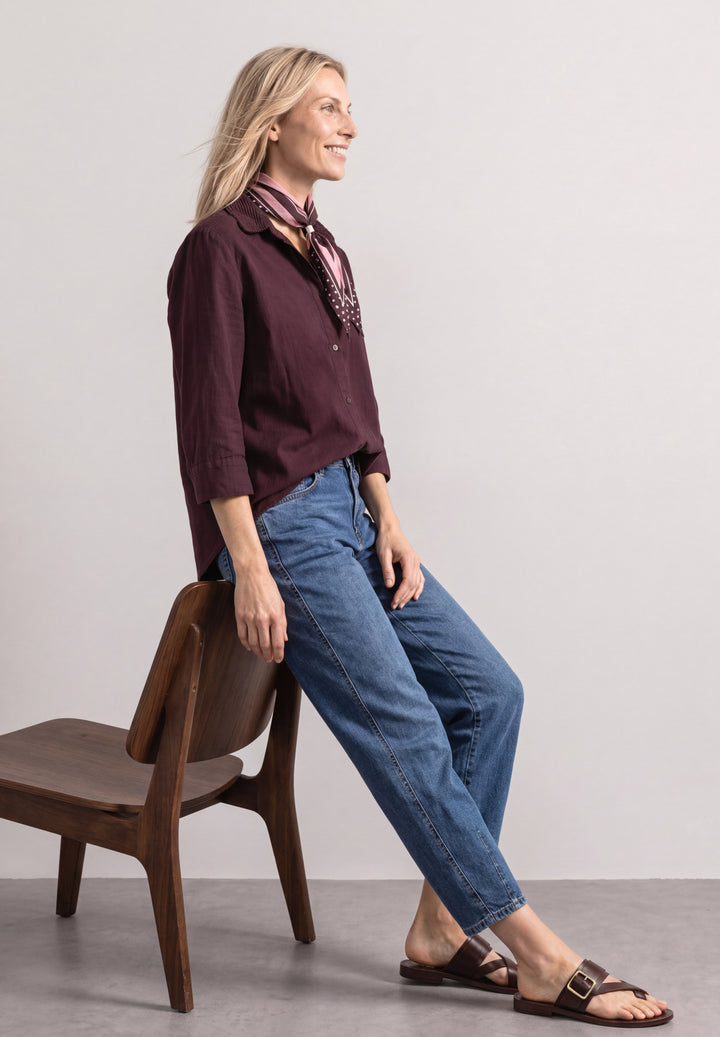 LTD QR Corduroy Mix shirtcolla, rustic rouge 17820 Bild 3