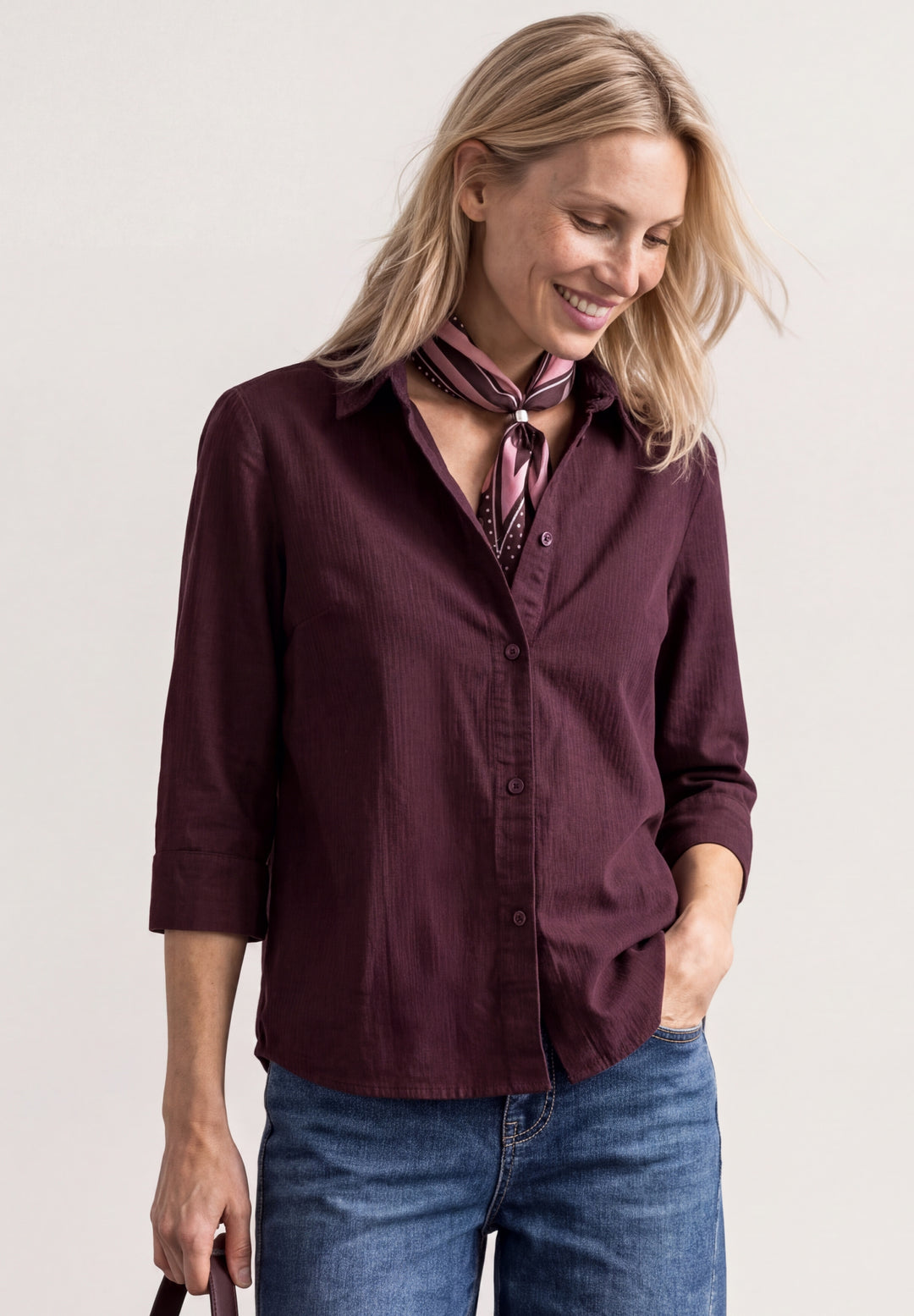 LTD QR Corduroy Mix shirtcolla, rustic rouge 17820 Bild 5