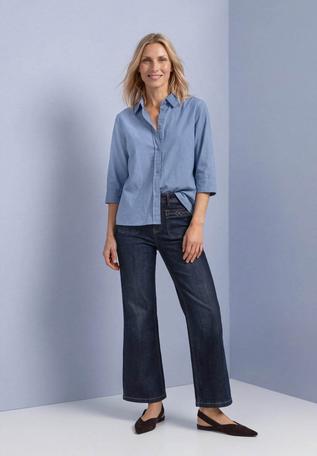 LTD QR Corduroy Mix shirtcolla, northern blue 17926 Bild 5