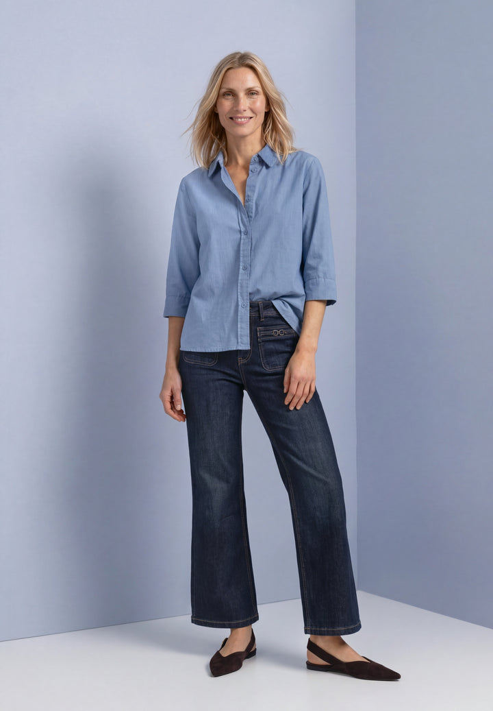 LTD QR Corduroy Mix shirtcolla, northern blue 17926 Bild 5