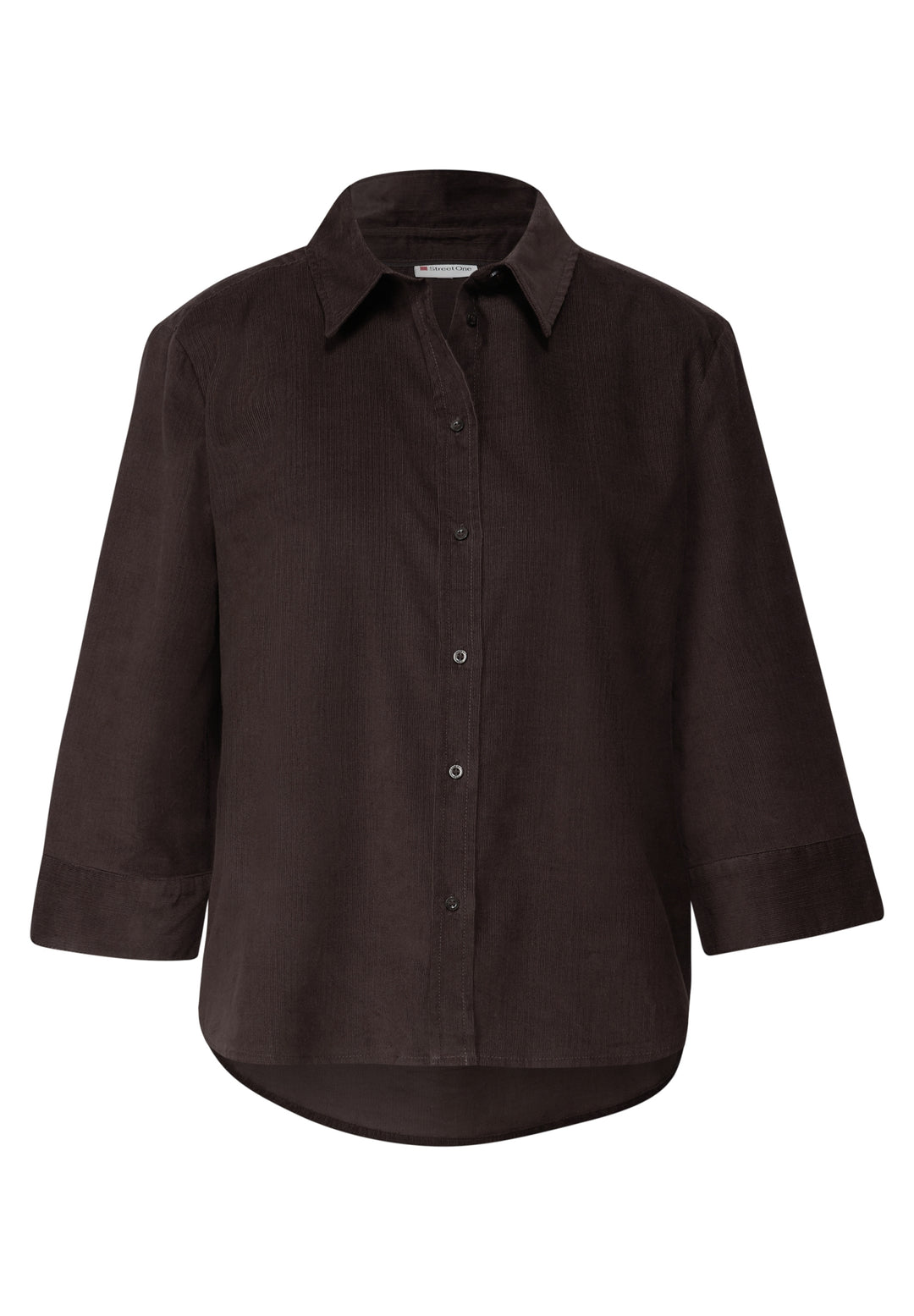 LTD QR Corduroy shirtcollar bl, deep roast brown 16866 Bild 1