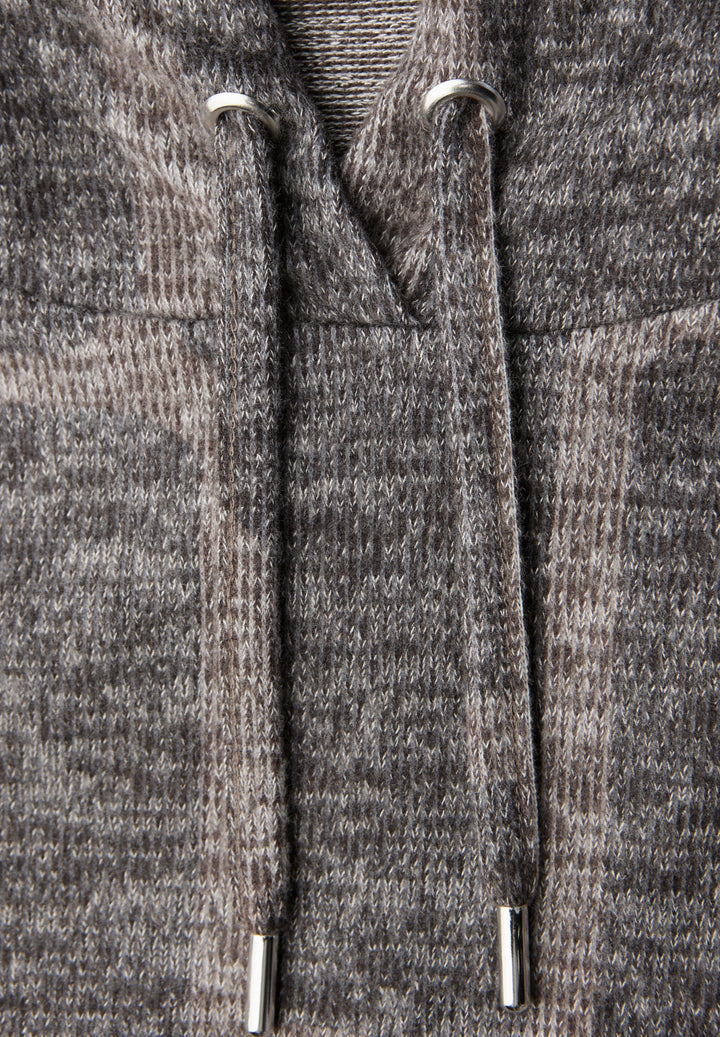 LTD QR cosy printed hoody, darkest brown 27103 Bild 2