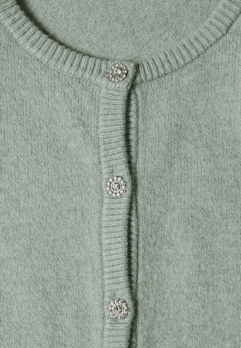 LTD QR_cosy roundneck cardi, eucalyptus green mel. 18035 Bild 2